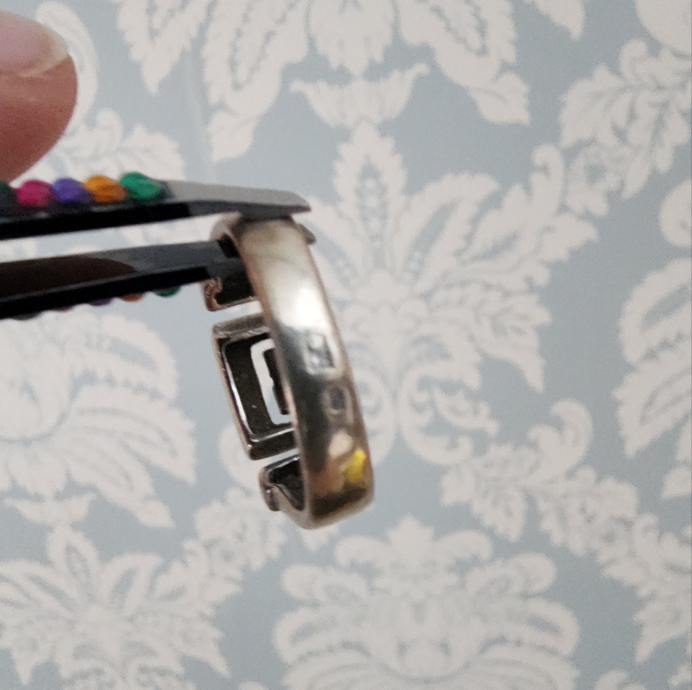 Geometric silver ring - Picture 5 of 6